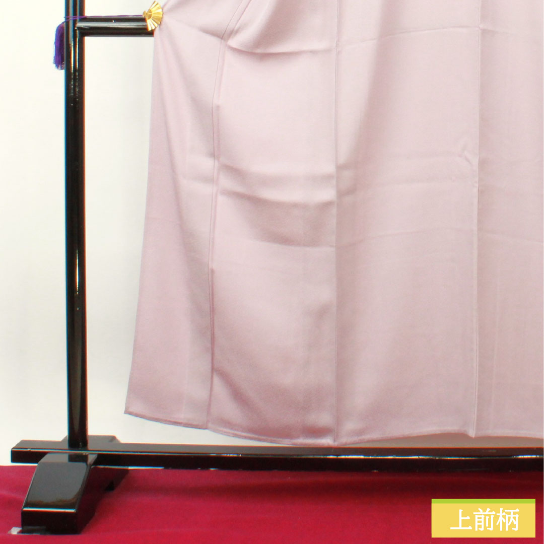 色無地 正絹 身丈157cm 裄丈64cm 薄藤色(うすふじいろ) 単衣 Sランク 紫系 1114001512320