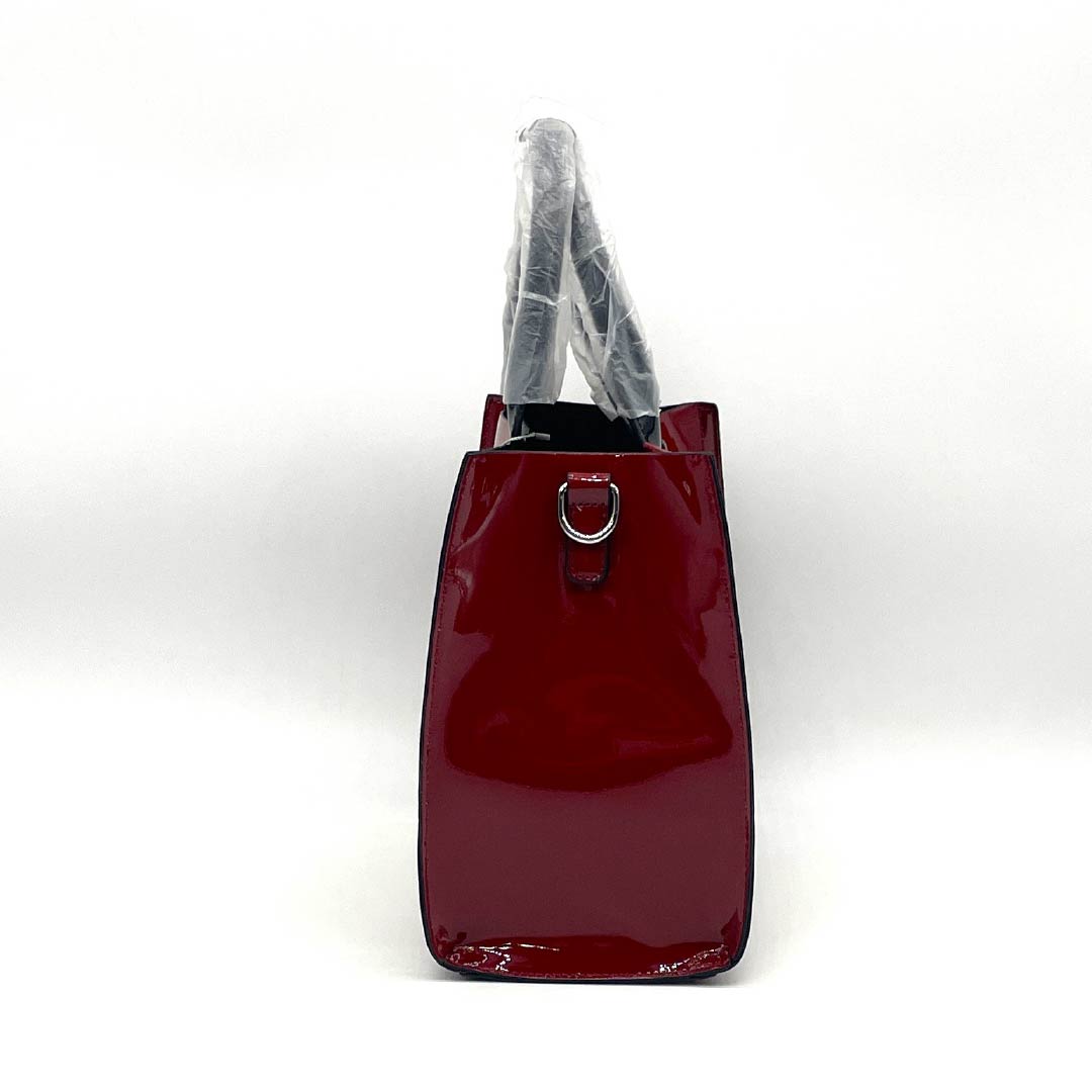 (新古品) 洋装バッグ 牛床革 Aランク 新古品 牛床革 2WAY 赤系 119700034312