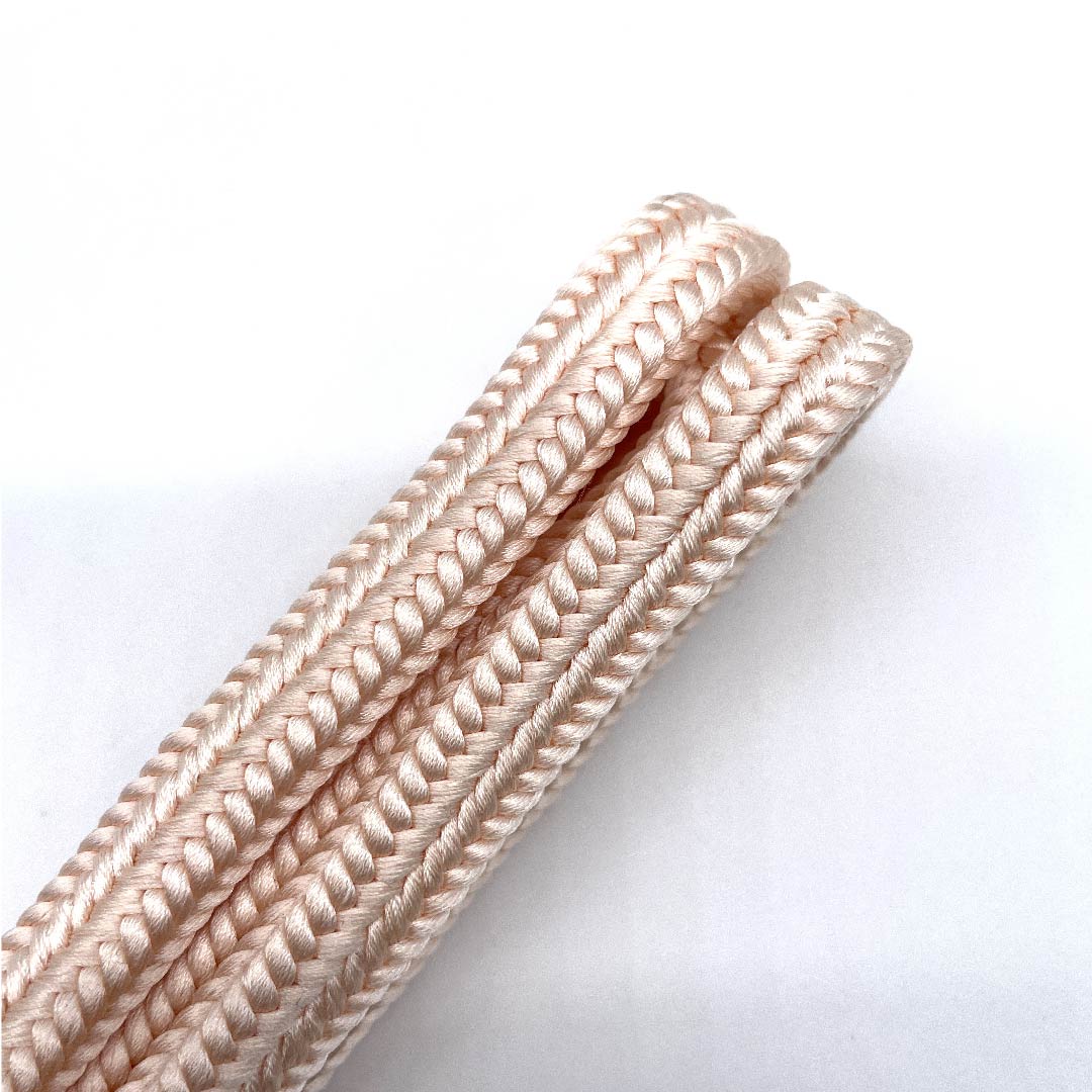 (New old stock) Obi-jime (belt fastener) made of pure silk, quarter-length cord, maiden color, Goshima cord, crown (yurugi), Edo braid, length approx. 162cm, width approx. 1cm, casual, S rank, pink, 1135000392913