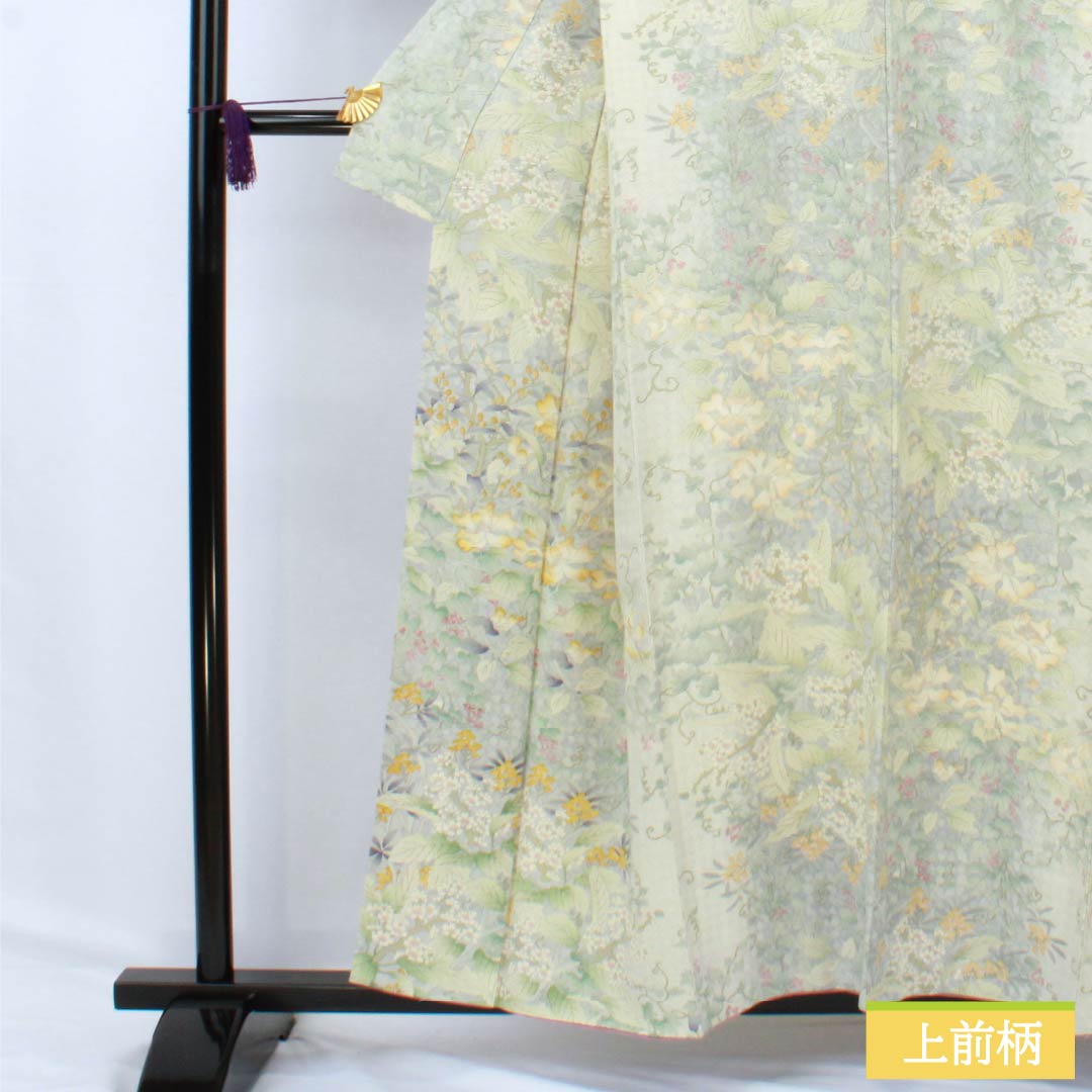訪問着 正絹 Aランク 袷 身丈155.5cm 裄丈64.5cm 総花 グラデーション系 1112006143399
