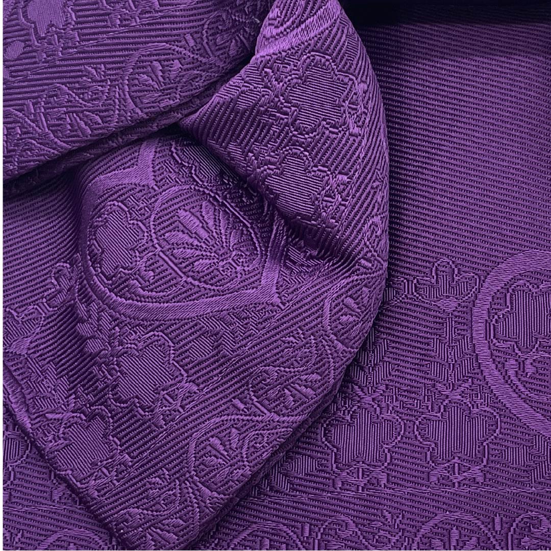 作り帯 ポリエステル 似紫色(にせむらさきいろ) ハート 花模様 浴衣用 Sランク 紫系 1131000682920