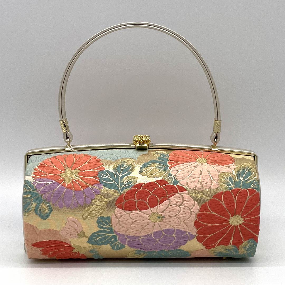 (新古品)草履バッグセット フォーマル Aランク 菊 帯地 Sサイズ 金系 1133000433221