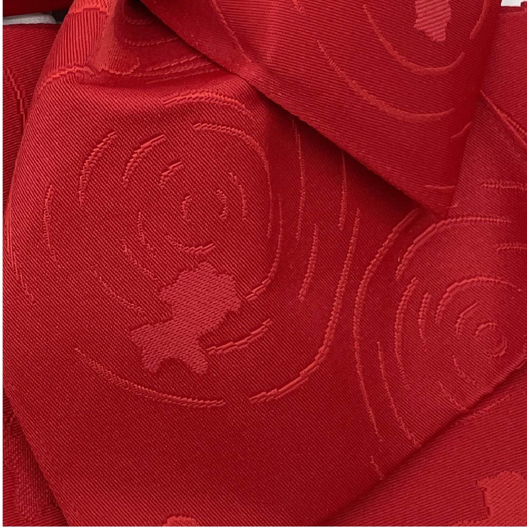 作り帯 ポリエステル 紅赤色(べにあかいろ) 金魚 リボン 浴衣用 Sランク 赤系 1131000742912