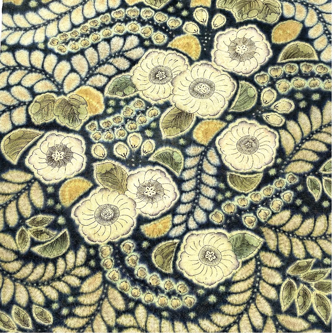 袋帯 島松鼠色(しままつねずいろ) 利休色(りきゅういろ) 辻ヶ花 帯丈456cm 正絹 Aランク ポイント柄 フォーマル 緑系 1123007523419