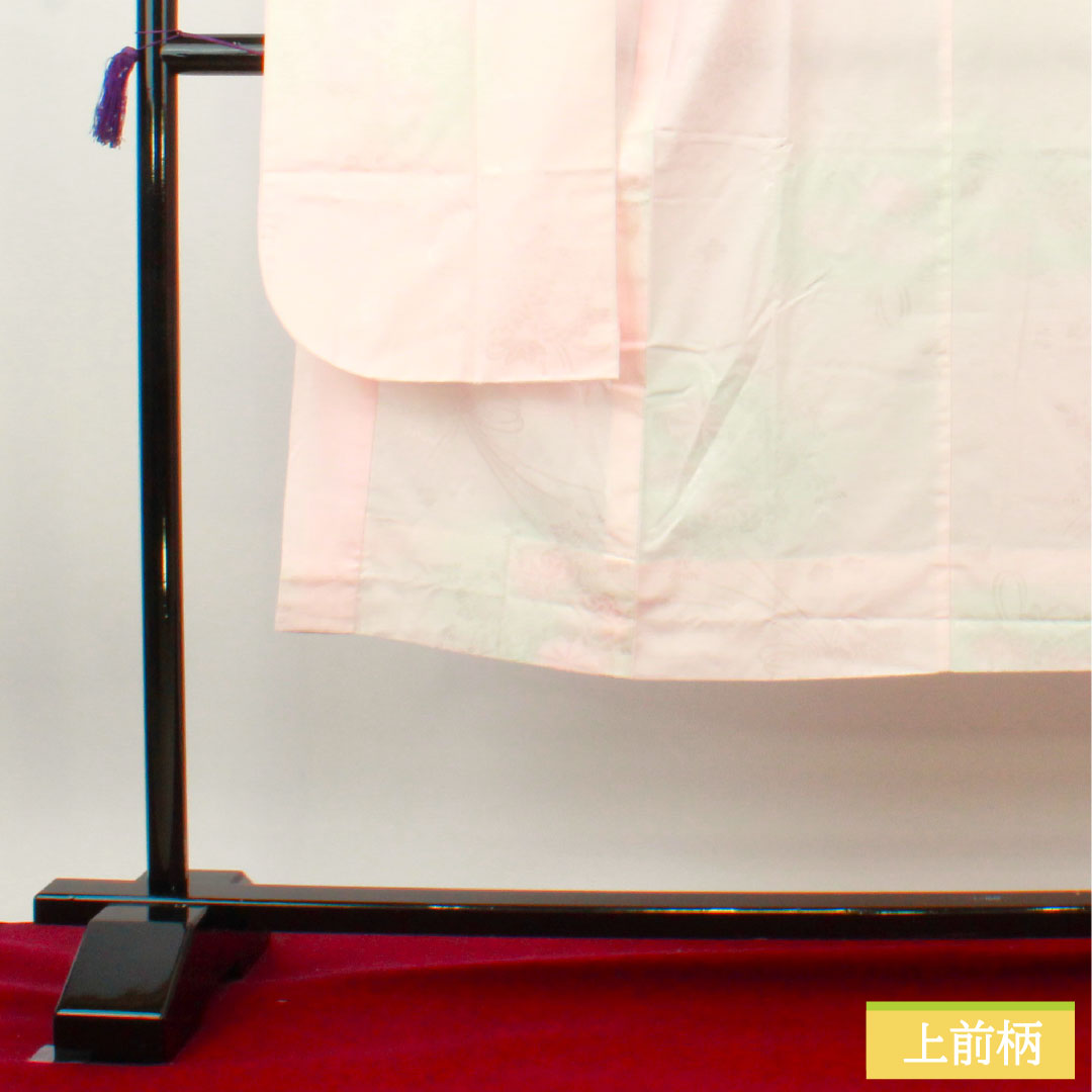 長襦袢 ポリエステル 身丈137.5cm 裄丈64cm 単衣 振袖用 ボカシ染 洗える着物 Sランク ピンク系 1129000622513
