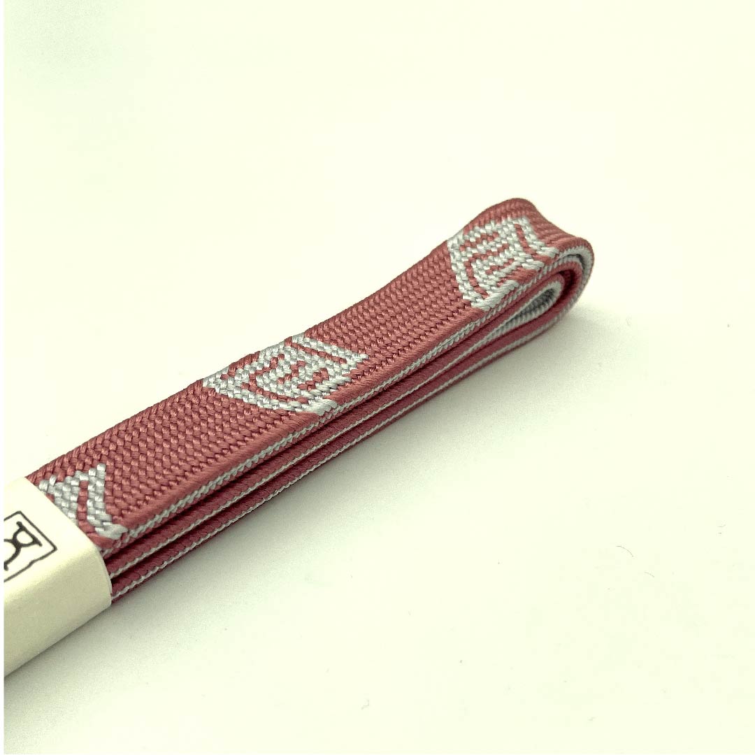 (新古品) 帯締め 正絹 四分紐 中紅花色(なかのくれないいろ) 五嶋紐 江戸組紐 新古品 長さ約162cm 幅約1.5cm カジュアル Sランク ピンク系 1135002912313