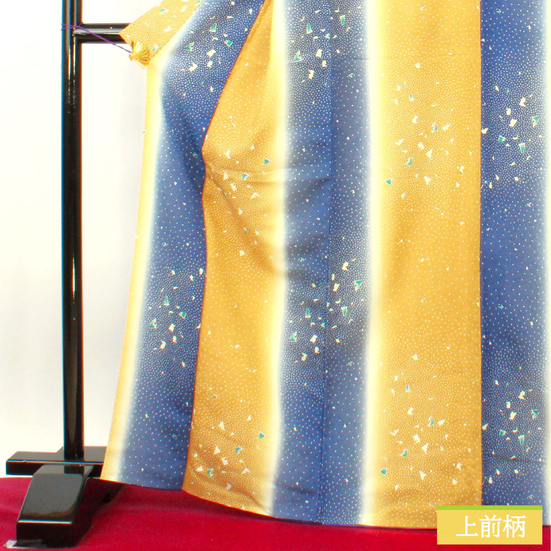 小花纹、涤纶、长度 168 厘米、袖长 66.5 厘米、内衬、赭石色、靛蓝、抽象图案、可水洗、S 级、渐变、1115004422599