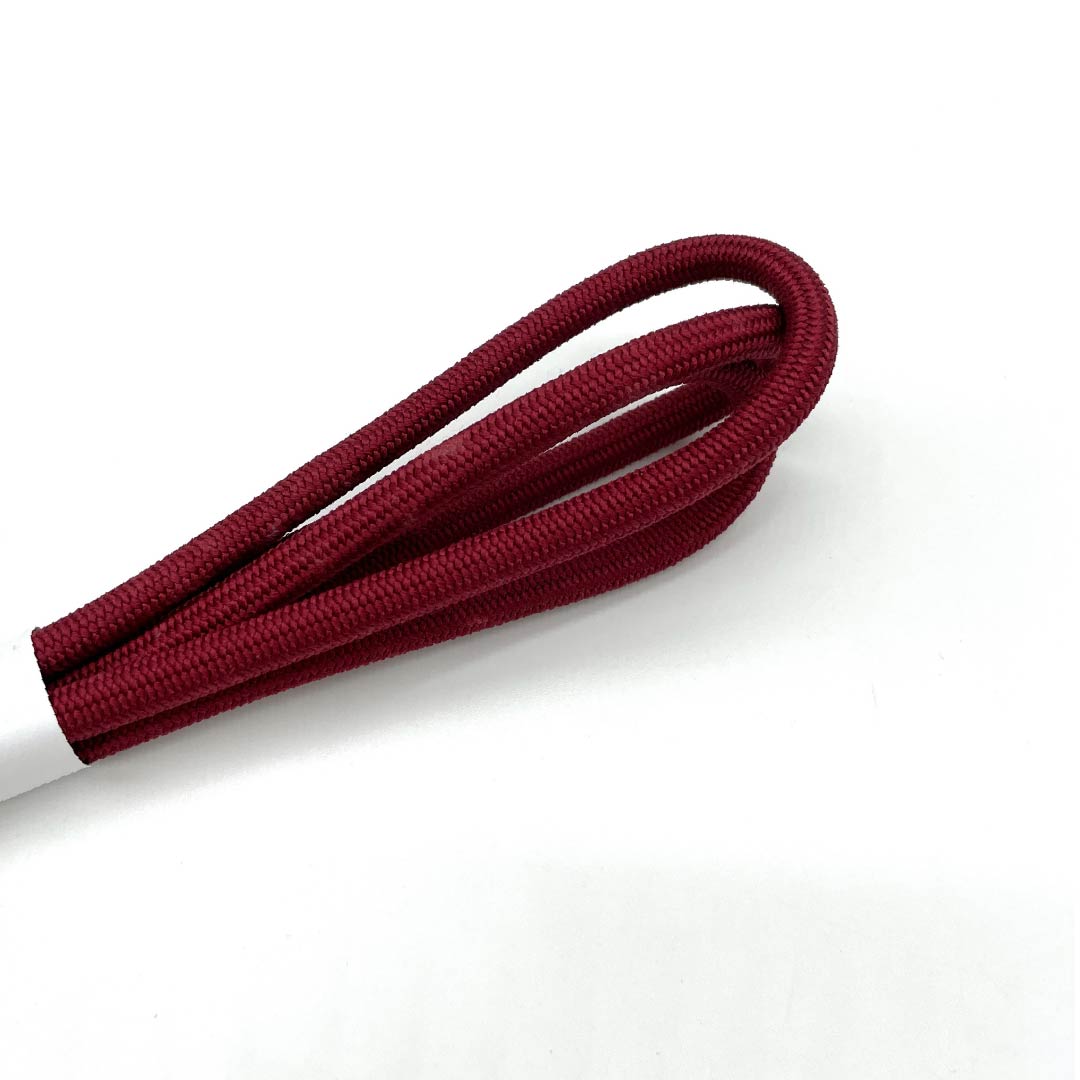 帯締め 正絹 Aランク 深緋色(ふかきあけいろ) 丸組 玉房 長さ約156cm 幅約0.8cm カジュアル 赤系 1135006003312
