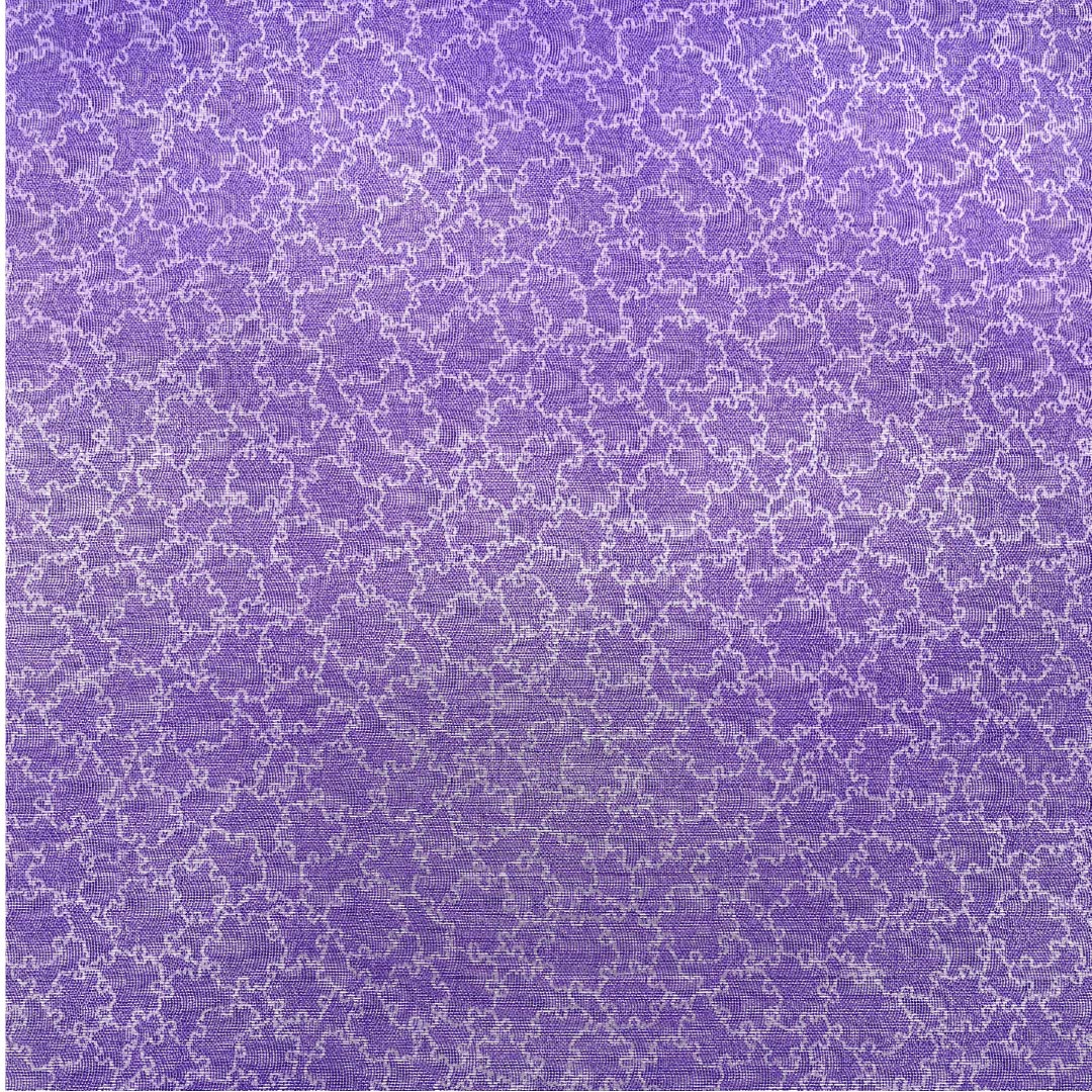 反物 小紋 正絹 本紫色(ほんむらさきいろ) 丹後ちりめん 雪輪取り 尺五幅 NEWランク 紫系 1130001161920