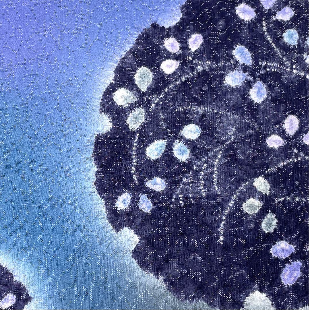 袋帯 雪輪 絞り 銀糸 帯丈448cm 正絹 Aランク ポイント柄 セミフォーマル グラデーション系 1123006143399