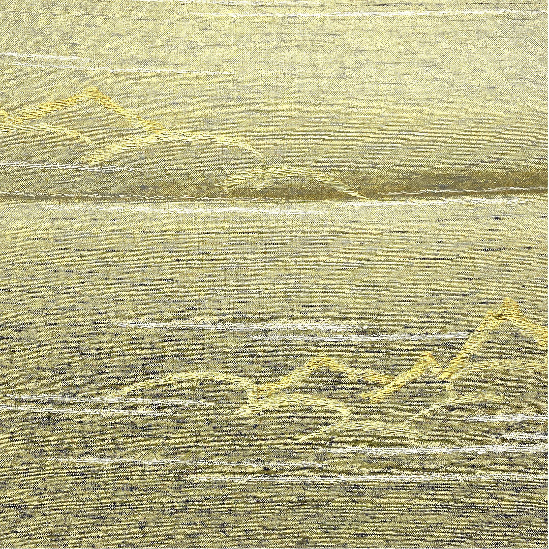 袋帯 ねん金糸 近藤悠三 帯丈438cm 正絹 Sランク 六通 フォーマル 金系 1123004622321