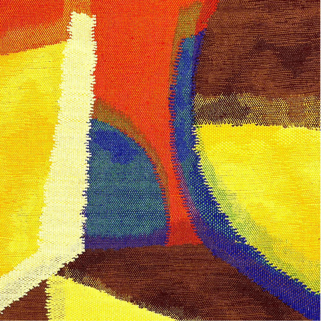 名古屋帯 抽象模様 帯丈370cm 正絹 Sランク ポイント柄 カジュアル 朱系 1124001732316