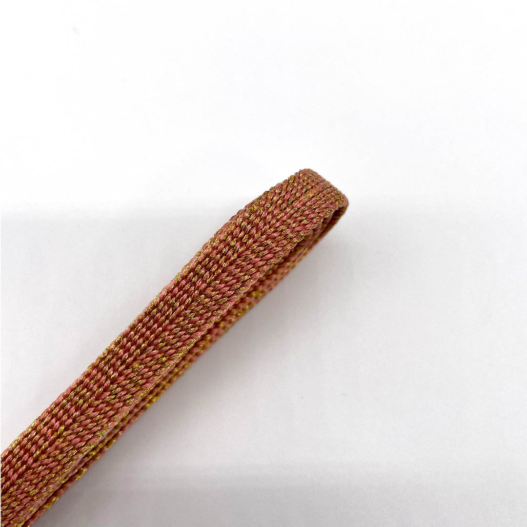 (新古品) 帯締め 正絹 三分紐 鴇色(ときいろ) 平田組紐 長尺 新古品 長さ約164cm 幅約0.9cm カジュアル Sランク ピンク系 1135000812313