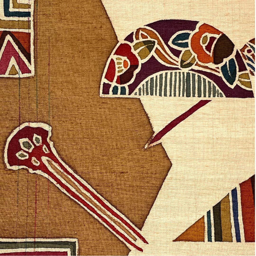 名古屋帯 茶色 かんざし つげぐし 染帯 帯丈372cm 正絹 Sランク ポイント柄 カジュアル 茶系 1124003162314 名古屋仕立て