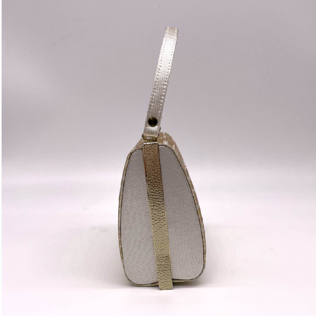 和装バック フォーマル 金色(きんいろ) 縞 古典柄 シンプル 金系 Sランク 113900029221