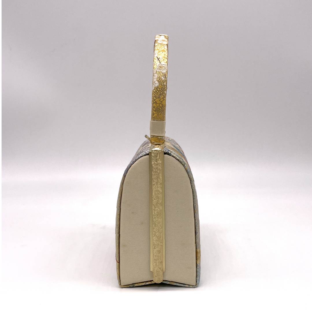 和装バック フォーマル 金色(きんいろ) 鶴 松 菊 金系 Aランク 113900026321