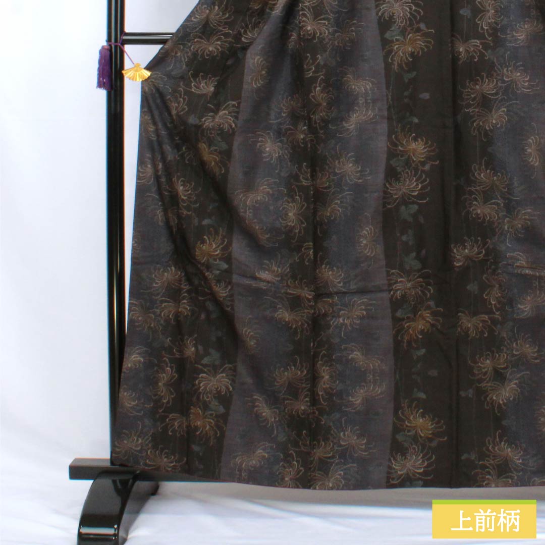 紬 正絹 Sランク 身丈161cm 裄丈68cm 本場大島紬 藍大島 片ス式 9マルキ 袷 マルチカラー 1116004872428