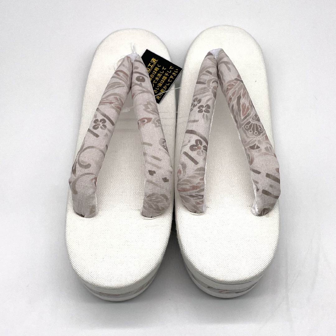 (New) Zori Sandals, Linen, NEW Rank, Summer Zori, Linen Zori, Made in Japan, For Summer, Length 24cm, L Size, White, 1122001571411