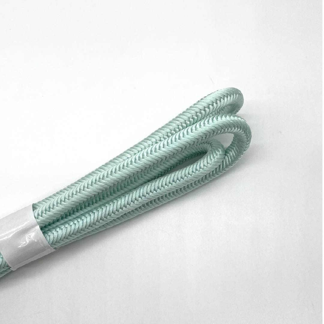 帯締め 正絹 Sランク 薄水色(うすみずいろ) 丸組 無地 長さ約160cm 幅約1cm カジュアル 水色系 1135006222324