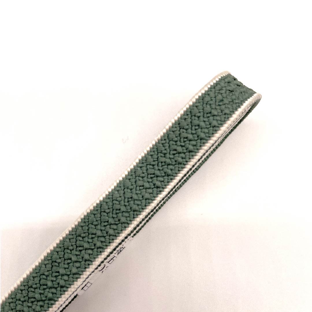 (新古品) 帯締め 正絹 三分紐 岩井茶色(いわいちゃいろ) 五嶋紐 新古品 長さ約132cm 幅約0.9cm カジュアル Sランク 緑系 1135000642319