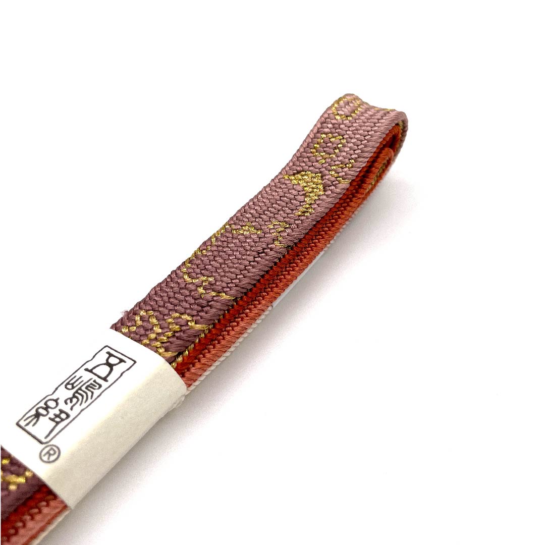 (新古品) 帯締め 正絹 四分紐 グラデーション 五嶋紐 江戸組紐 金属糸使用 長さ約159cm 幅約1.7cm セミフォーマル Sランク グラデーション系 1135002362399