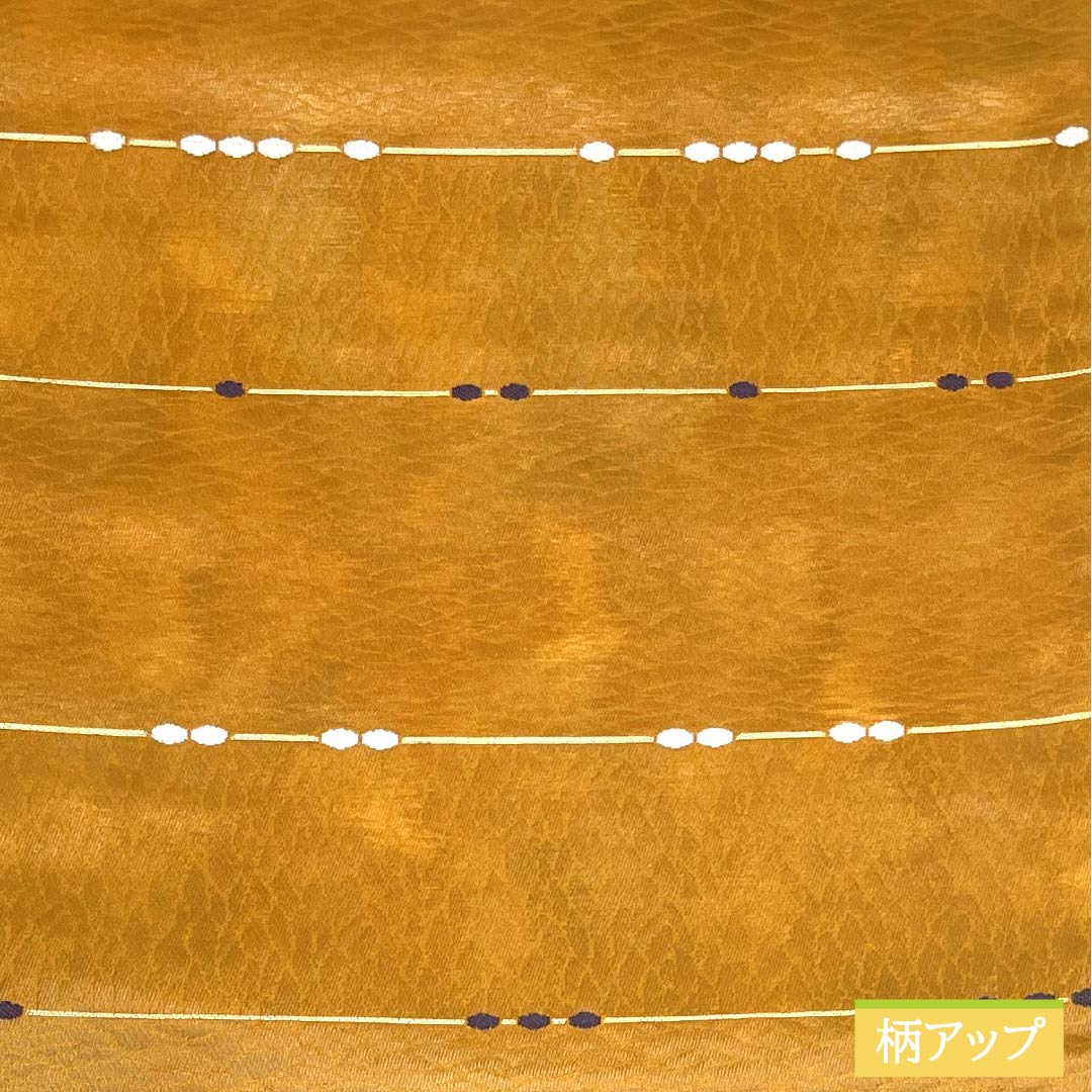 (Kyobukuro obi) Nagoya obi, genuine silk, A rank, fox color (light brown), Kyobukuro obi, abstract pattern, obi length 370cm, Rokutsu, semi-formal, brown family, 1124011363314, open tailoring