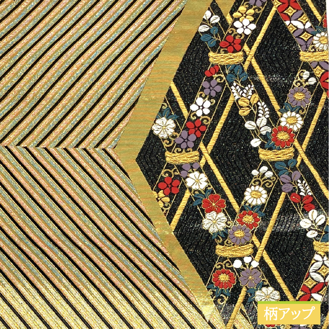 袋帯 正絹 Aランク 抽象模様 西陣織 帯丈424cm 六通 フォーマル グラデーション系 1123017323399