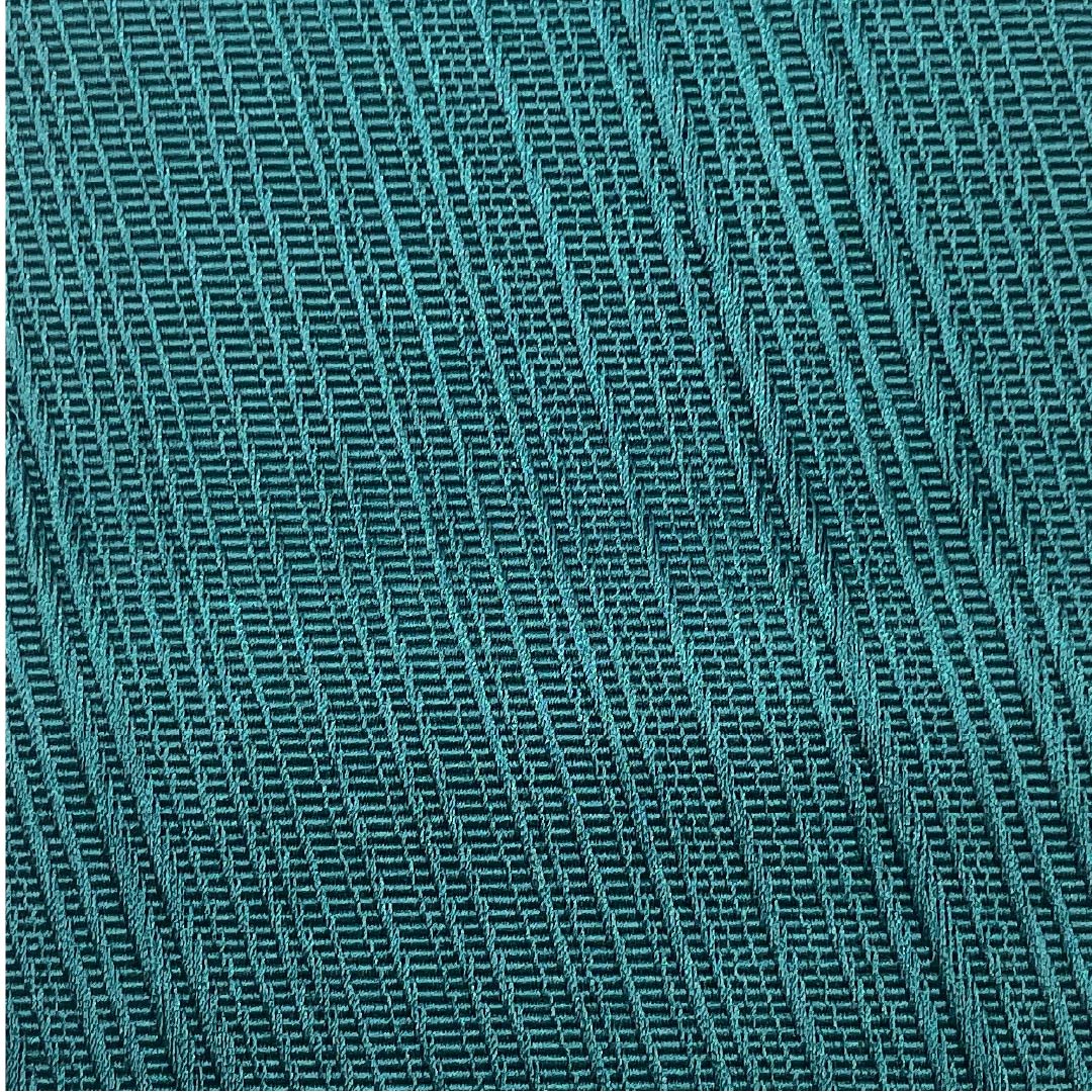 (Unmade) Kaku-obi (cotton sash) in deep green, diagonal lines, obi length 384cm, width 10cm, S rank, green 1134000442919