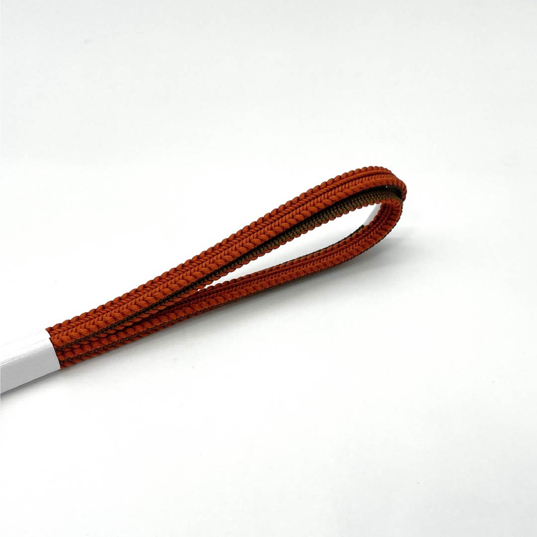 (新品)帯締め 正絹 NEWランク 三分紐 猩々茶色(しょうじょうちゃいろ) 帯留め用 長さ約122cm 幅約0.9cm カジュアル 茶系 1135005811314