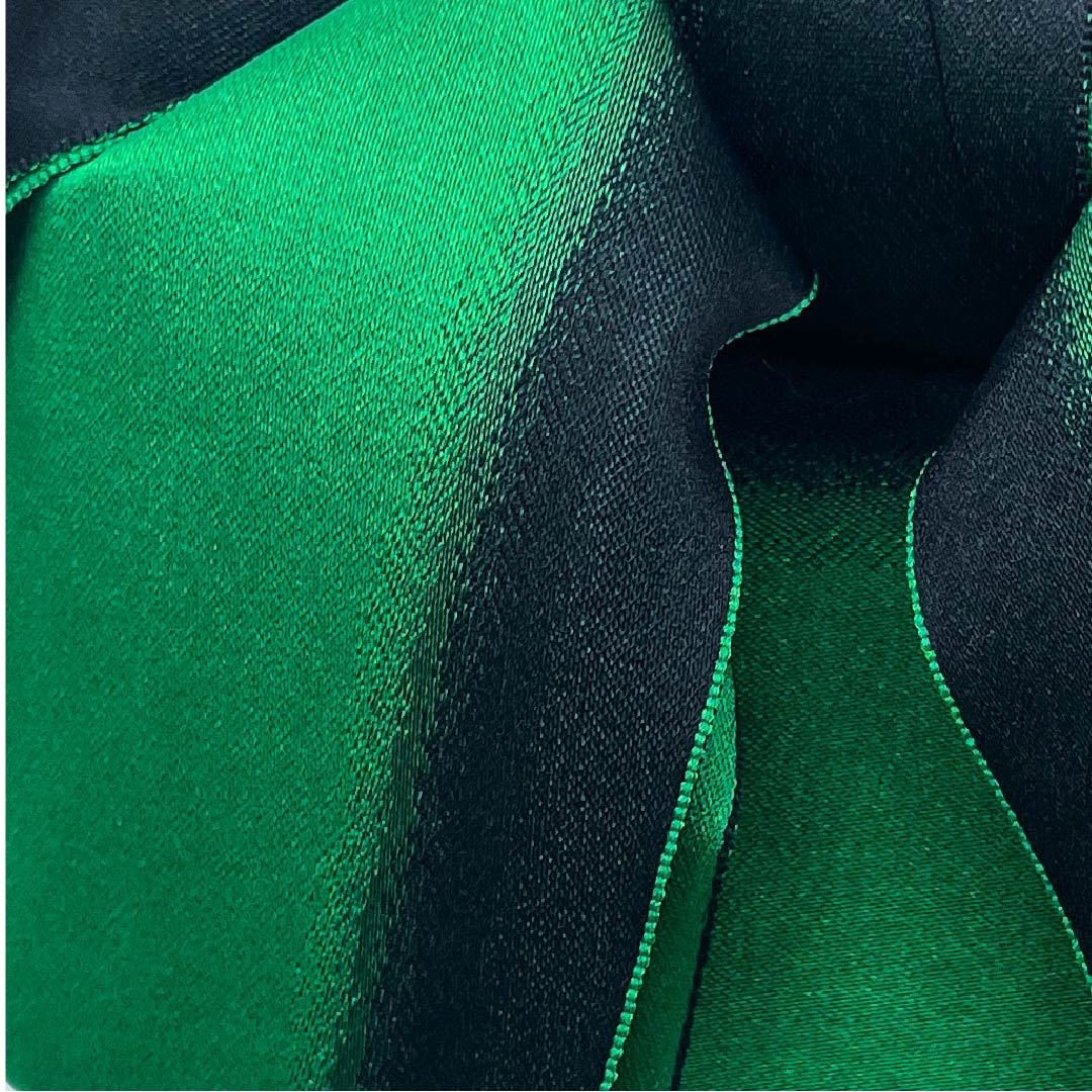 作り帯 ポリエステル 緑色(みどりいろ) 無地 変わり結び リボン Sランク 緑系 1131000722919