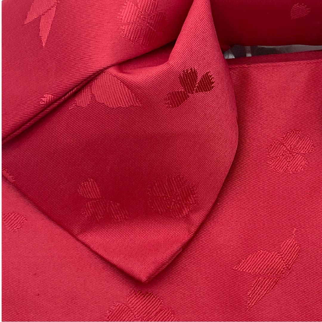 作り帯 ポリエステル 茜色(あかねいろ) 桜 浴衣用 Sランク 赤系 1131000692912