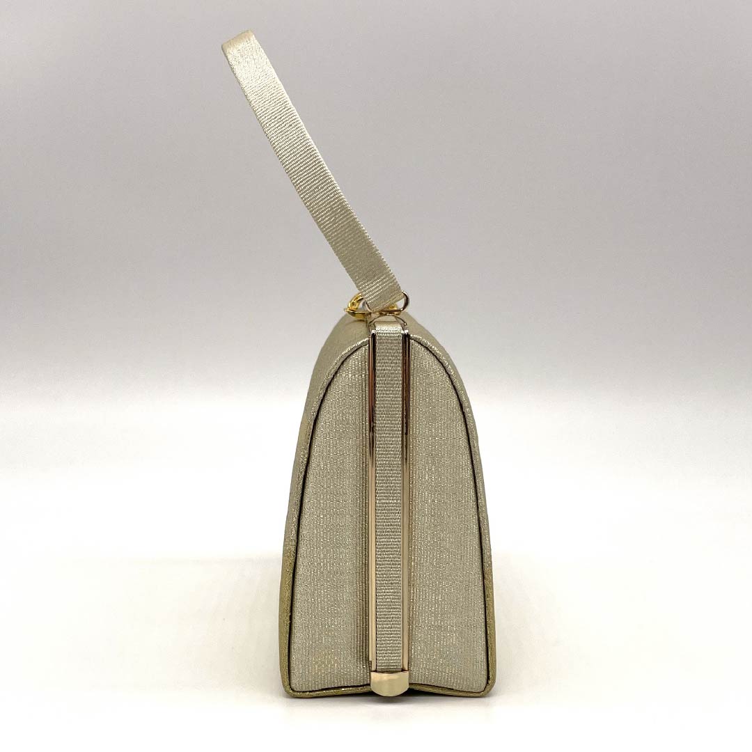 Formal Japanese style bag, gold color (kin-iro), for Tomesode, cloud, classic pattern, gold, S rank, 113900053221