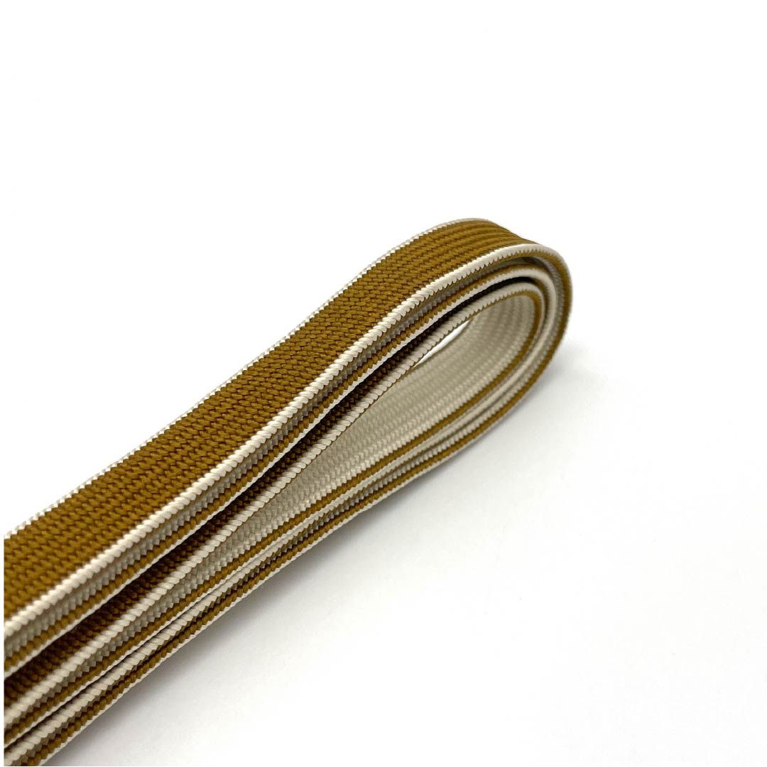 帯締め 正絹 Sランク 四分紐 古銅色(ふるあかがねいろ) シンプル 市松模様 帯留め用 長さ約130.5cm 幅約1cm カジュアル 茶系 1135004682314