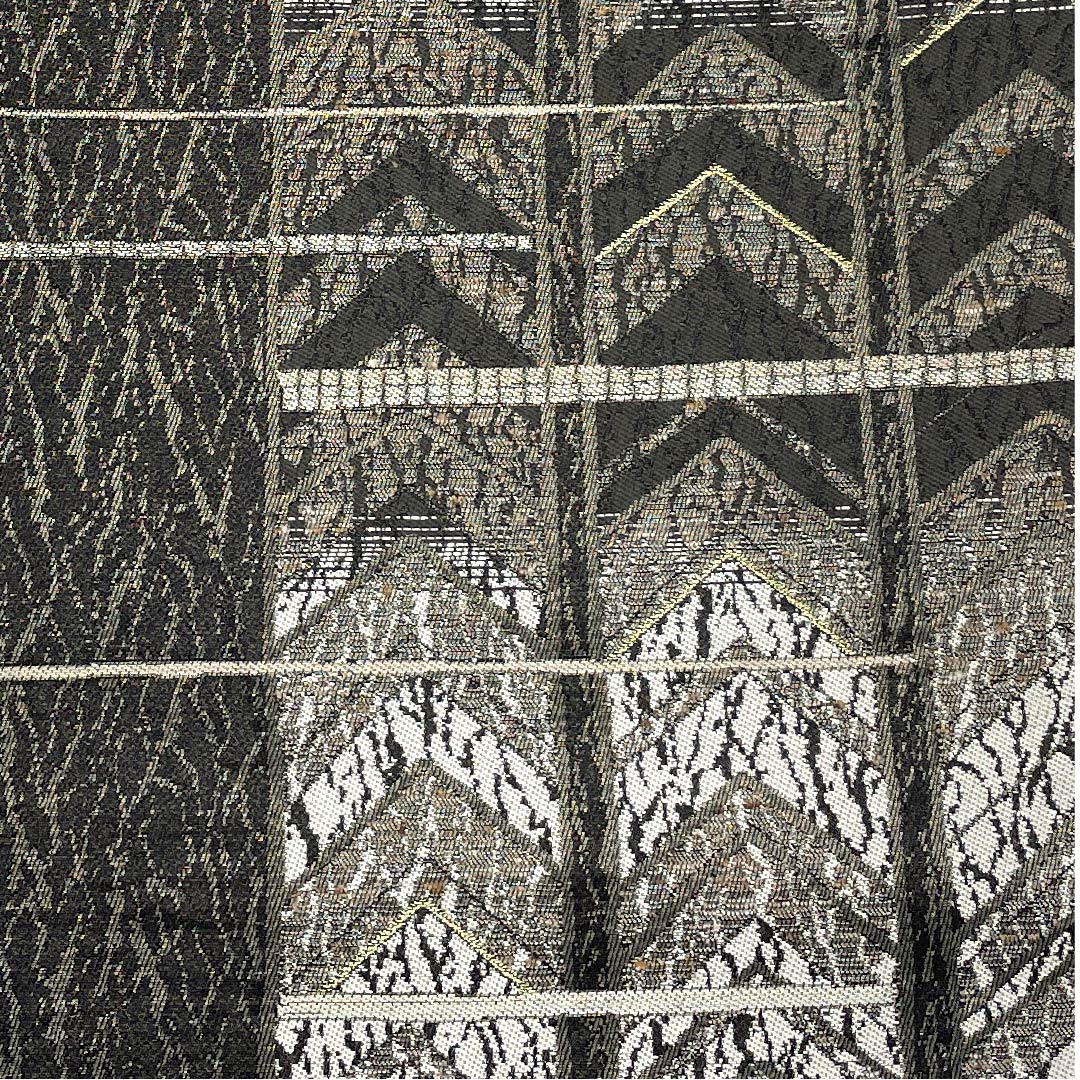 Fukuro Obi Gradient Geometric Pattern Obi Length 446cm Pure Silk A Rank Six-way Casual Gradient Style 1123008923399