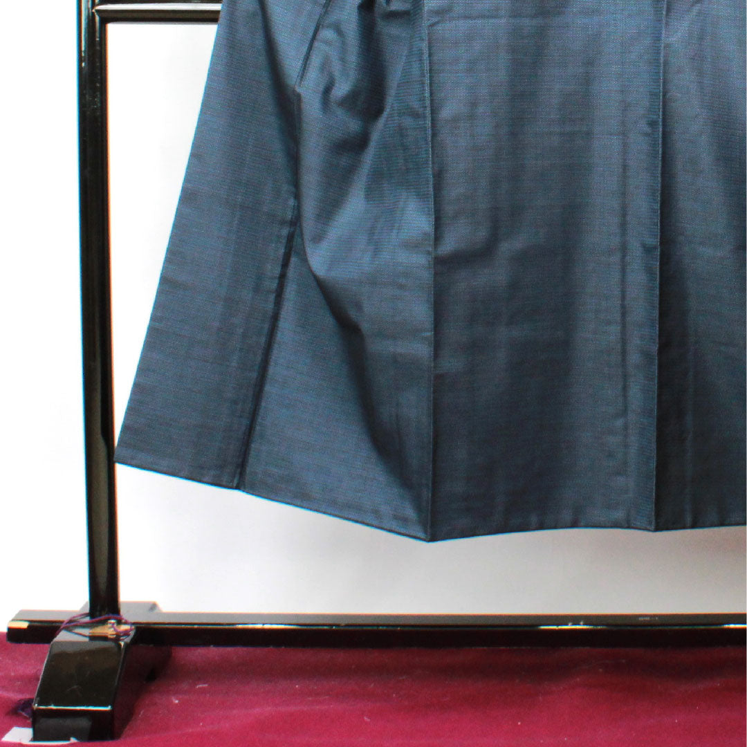 Men's Length 144cm Sleeve length 69.5cm Oshima Tsumugi Ensemble 100 Tortoiseshell Silk S Rank Awase Navy 1119000622418