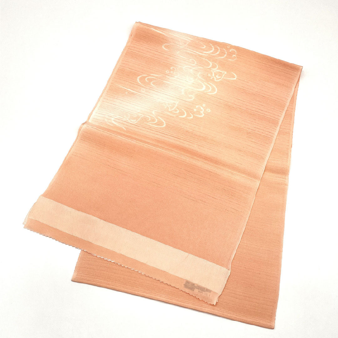 リサイクル着物】（新古品）帯揚げ 正絹 NEWランク カジュアル 東雲色