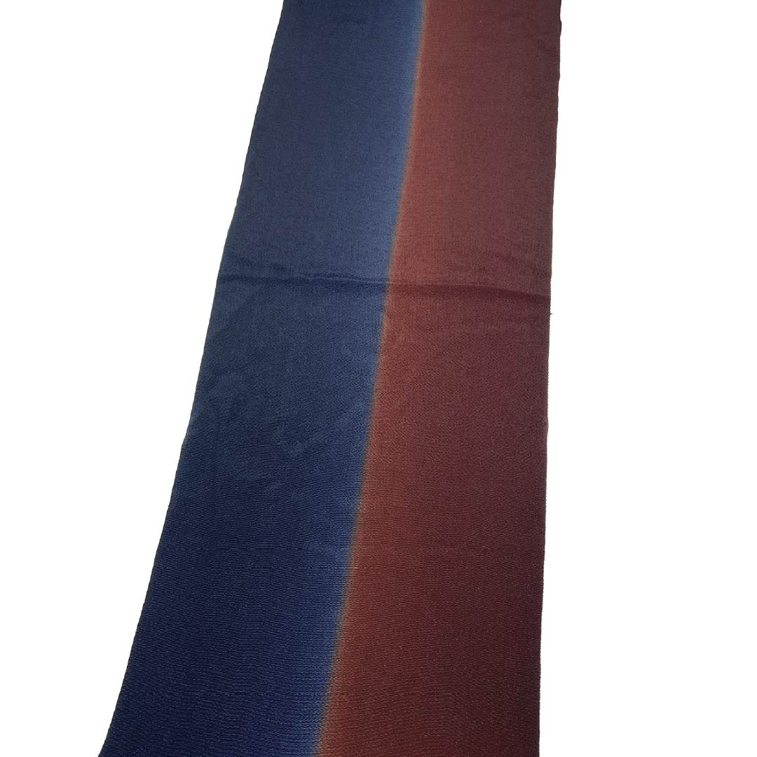 Obiage Silk S Rank Casual Dark Blue (noukon-iro) Dark Brown (kogare-iro) Bicolor Length approx. 179cm Width approx. 29.5cm Gradation 1136002922999