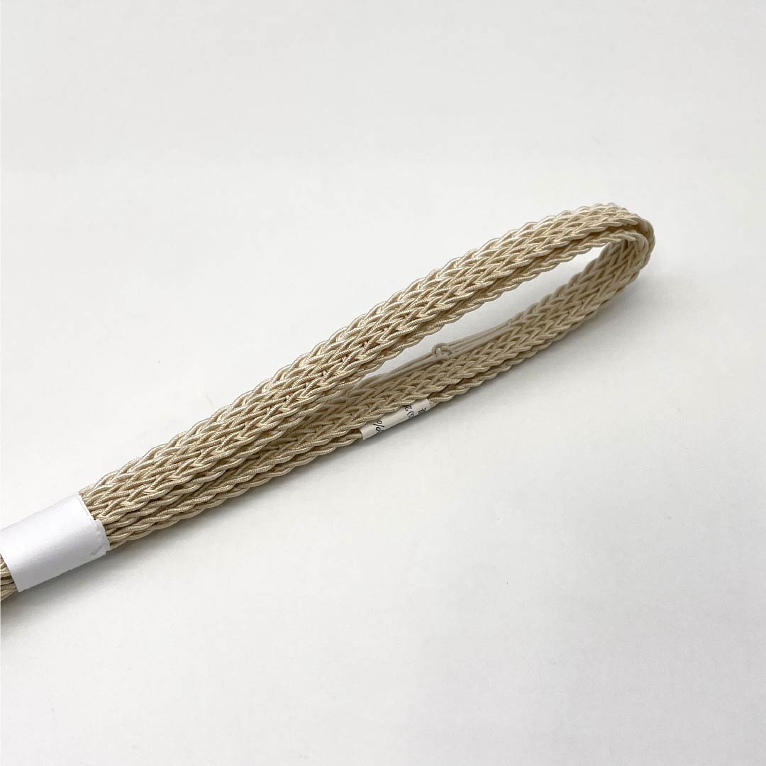 (New) Obijime Silk NEW Rank Neriiro (cream) For unlined kimonos, for summer Approx. 162cm long, approx. 1.2cm wide Casual, beige-toned 1135005731325