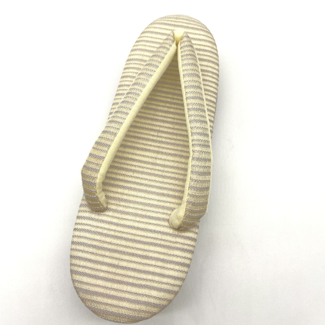 (新古品)草履 EVA NEWランク カジュアル フリーサイズ 雨の日 絽綴れ 長さ24cm Lサイズ クリーム系 1122001331415