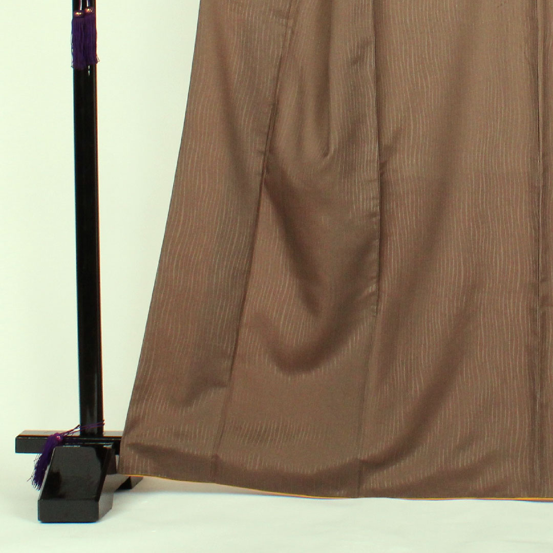 訪問着 ポリエステル 袷 身丈167cm 裄丈67cm 洗える着物 桜 Aランク 茶系 1112000393514