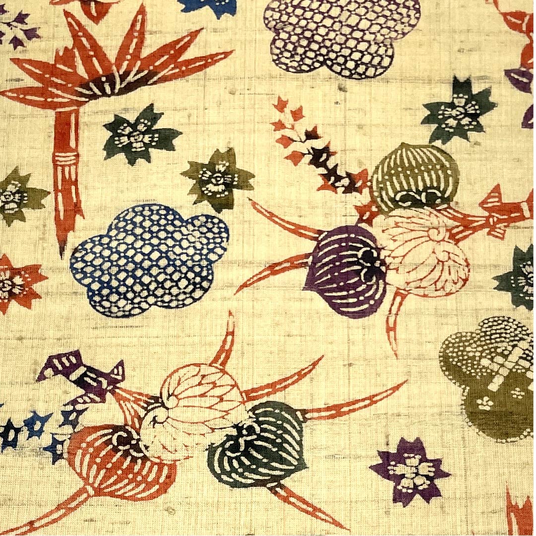 名古屋帯 桑色白茶色 紬地 葵 橘 松 紅葉 桜 帯丈362cm 正絹 Sランク全通 カジュアル ベージュ系 1124004672325 名古屋仕立て