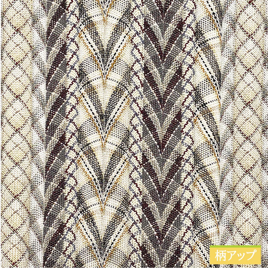 袋帯 正絹 ひなや謹製 西陣織 組織り 抽象模様 帯丈452cm Sランク 全通 セミフォーマル グラデーション系 1123012612499