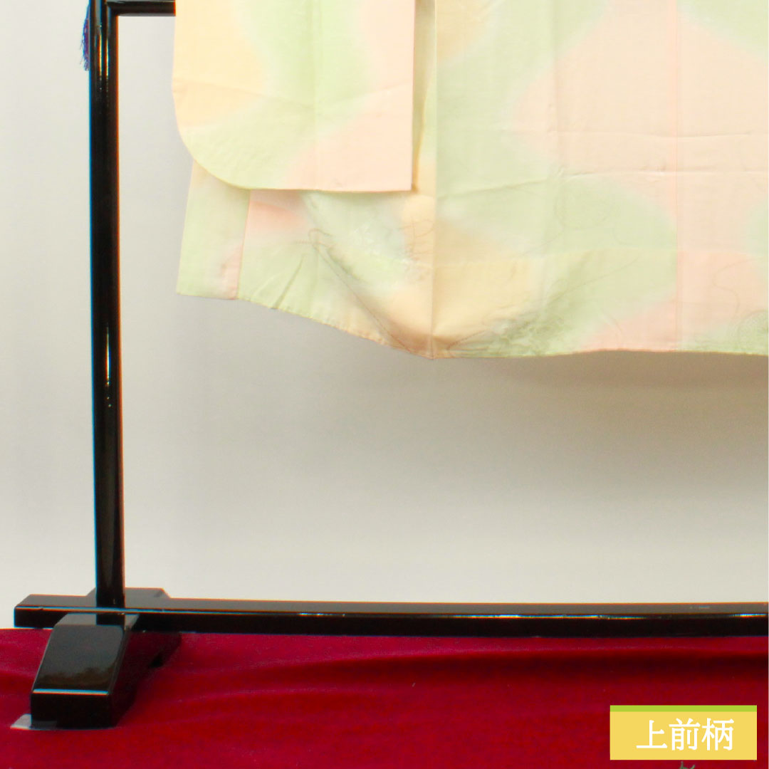 長襦袢 正絹 身丈123.5cm 裄丈64.5cm 単衣 振袖用 ボカシ染 Bランク グラデーション系 1129000604299