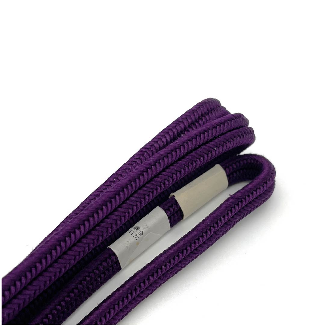 (新古品) 帯締め 正絹 NEWランク 至極色(しごくいろ) より房 長さ約161cm 幅約1cm カジュアル 紫系 1135004631320