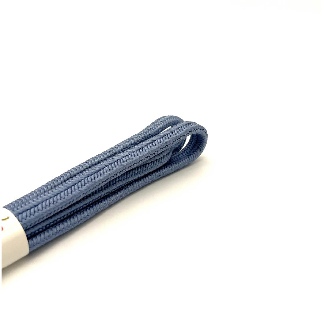 (New old stock) Obijime (belt sash) Pure silk Edo-nandou color (Edonando color) Crown set New old stock Length approx. 157cm Width approx. 1cm Semi-formal NEW rank Light blue 1135003691324