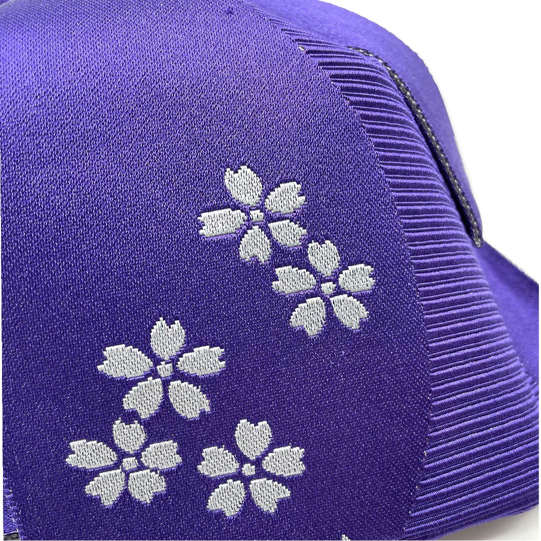 作り帯 ポリエステル 紫色(むらさきいろ) 桜 浴衣用 Sランク 紫系 1131000522920