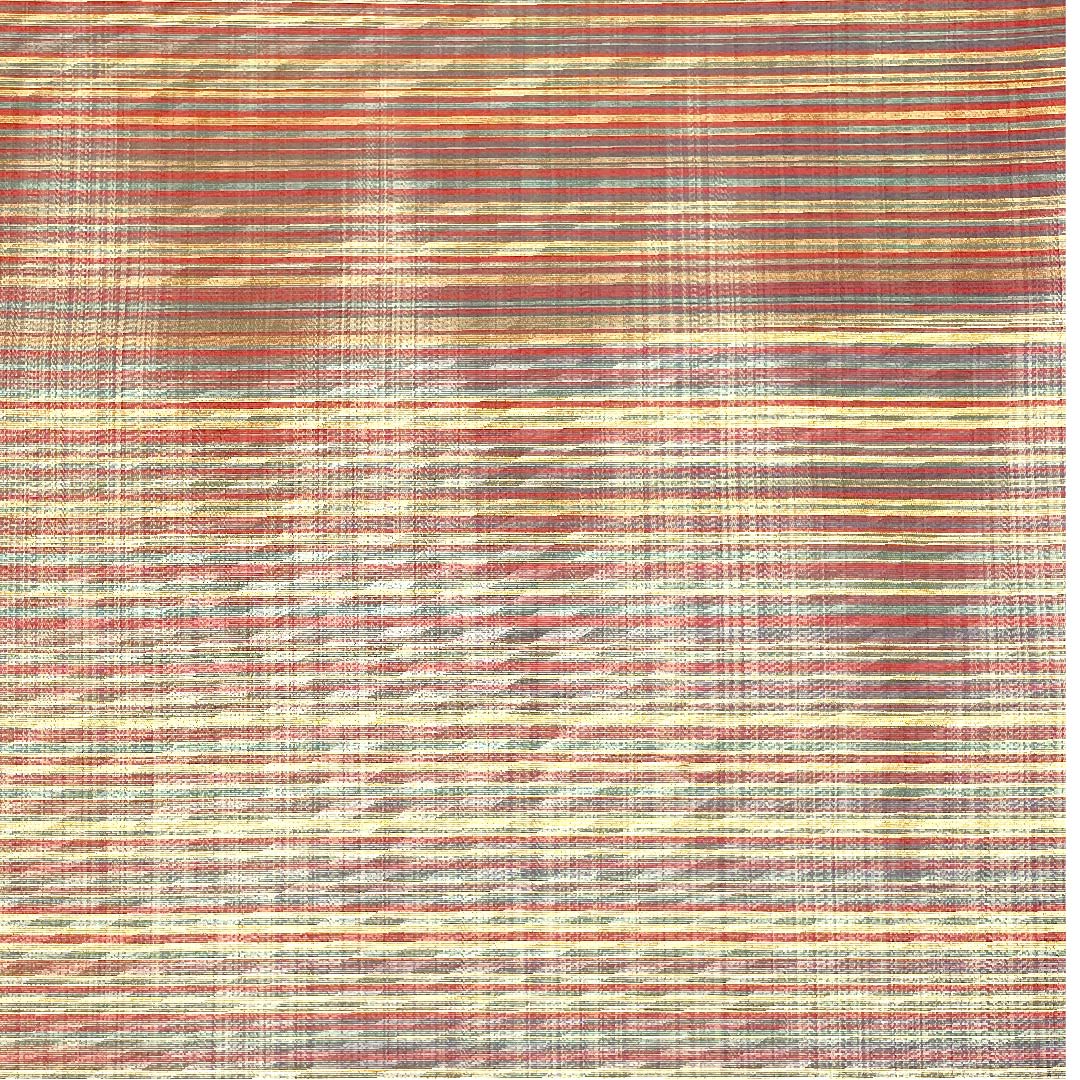 袋帯 引箔 縞 帯丈430cm 正絹 Aランク 六通 セミフォーマル グラデーション系 1123002973399