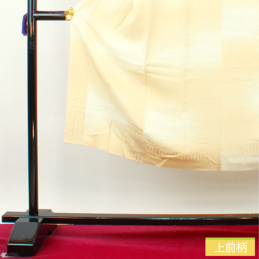 長襦袢 正絹 身丈140cm 裄丈68cm 袷 東京白茶色(とうきょうしらちゃいろ) ボカシ染 流水 Sランク ベージュ系 1129000692525