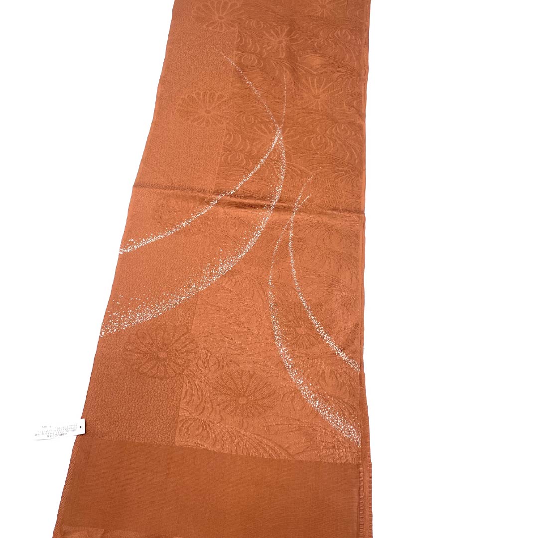 Obiage Silk S Rank Semi-Formal Cinnamon Color Flower Length approx. 171cm Width approx. 29cm Brownish 1136003132914