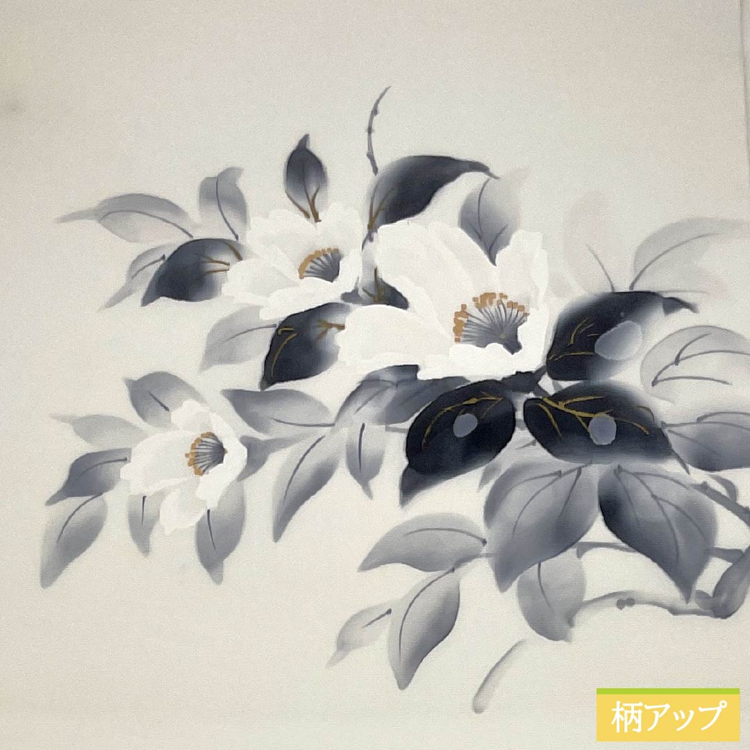 名古屋帯 正絹 Sランク 名古屋仕立て 乳白色(にゅうはくしょく) 作家物 花柄 帯丈378cm ポイント柄 カジュアル 白系 1124014532311